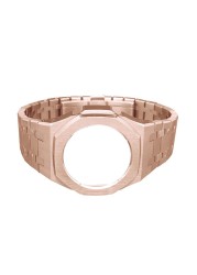 3rd الجيل GMA2100 معدنيا Watchbands إسكان الساعة من الفولاذ المقاوم للصدأ حزام (استيك) ساعة ل GMA-2100 استبدال مع أدوات مسامير