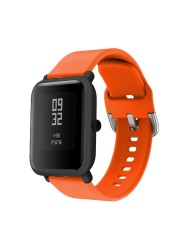 الذكية ووتش Watchbands سيليكون استبدال حزام الأشرطة ل Xiaomi Huami Amazfit بيب الشباب ووتش 애플워치 스트랩