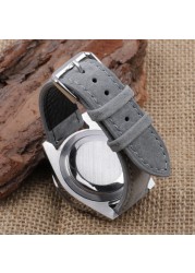 Soft Suede Leather Watch Band 18mm 19mm 20mm 22mm 24mm Blue Watch Straps Stainless Steel Buckle Watch Accessories