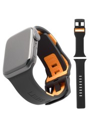 الرياضة حزام ل أبل ووتش 7 45 مللي متر 41 مللي متر 5 الفرقة 40 مللي متر 44 مللي متر ل iWatch 3/4/6/SE سيليكون سولو حلقة ل سوار ساعة يد آبل 42 مللي متر 38 مللي متر