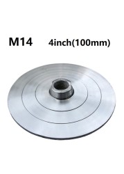 4" 1pc backer pad for diamond polishing pad aluminum based support holder M14 5/8-11 polish wheel holder pad