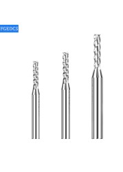 End Mill Aluminum Milling Cutter Edge Lengthened 3 Flute Metal Cutters 0.3 0.4 0.5 0.6mm 1.2 1.4 1.8mm 0.8mm Carbide Computer Tools