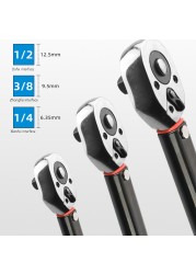 Torque Wrench 5-25N.m / 19-110N.m / 28-210N.m Square Car Motor Bicycle Ratchet Socket Spanner Repair Hand Tools