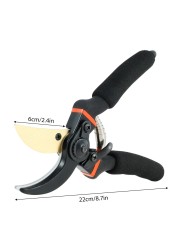 Garden Pruning Shears With Comfortable Grip Lightweight Hand Pruner Titanium Steel Bypass Secateurs Garden Shears Tree Trimmer