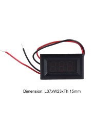 Digital DC 2.5/3-40V Voltmeter Auto Motorcycle Two Wire Voltage Meter