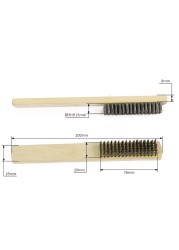 2pcs Barbecue Steel Wire Brush Cleaning Stainless Steel Wire Small Iron Brush Steel Copper Brush Derusting Steel Wire Brush