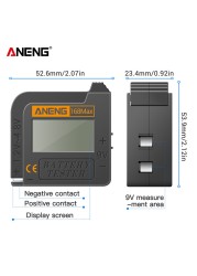 ANENG 168Max Digital Lithium Battery Capacity Tester LCD Battery Voltage Tester Digital Lithium Battery Capacity Diagnostic Tool