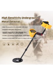 Professional Metal Detector - KMOON, Treasure Hunter, Underground Metals and Gold, High Sensitivity, Model MD3010II