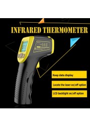 GM320S Non Contact Industrial Infrared Thermometer High Infrared Heat Gun -50~600℃/-58~1112℃ LCD Laser Pointer