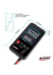 Digital Multimeter 6000 Counts Backlit Automatic Display Strong Hardness Electric Portable DC AC Voltage Meter