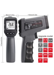 -50~1600C Single/Double Laser Thermometer Industrial Digital Infrared Thermometer Non Contact Thermometer Gun Thermometer