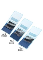 10pcs Rapid Steel Rotary Blade BS1010 BS1018 BK3010 Blade Plastic Copper Aluminum Corner Crack Deburring Trimming Tools M09 22