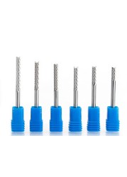 1pc 3.175mm 4mm 6mm 8mm tungsten carbide corn cutter pcb cutting machines end mill CNC router bits and wood carving machine