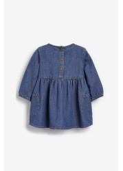 Baby Long Sleeved Denim Dress (0mths-2yrs)