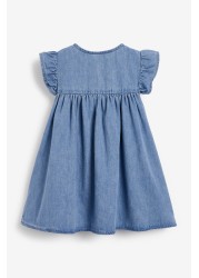 Frill Sleeve Cotton Dress (3mths-8yrs)