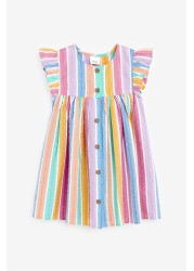 Frill Sleeve Cotton Dress (3mths-8yrs)