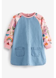 Rainbow Raglan Denim Dress (3mths-7yrs)