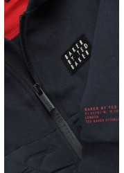 Baker by Ted Baker Navy Zip Through Hoodie