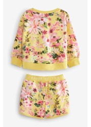 Baker by Ted Baker Floral Sweatshirt and Shorts Set