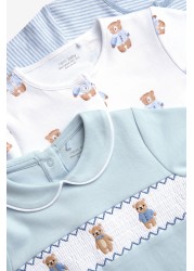 Baby 3 Pack Sleepsuits (0mths-2yrs)