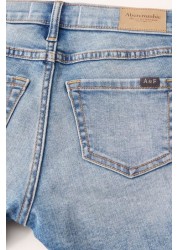 Abercrombie & Fitch Girls Distressed Denim Shorts