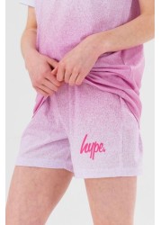 Hype. Girls Pink Speckle Fade Script Short Pyjamas