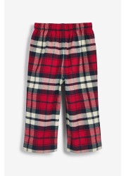 Pyjama With Brushed Woven Check Bottoms (9mths-8yrs)