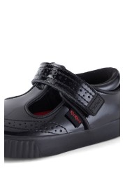 Kickers Infants Tovni Brogue T-Bar Patent Leather Shoes