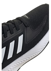 حذاء رياضي أسود RunFalcon للشباب والناشئين من Adidas