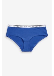 Cotton Rich Logo Knickers 4 Pack Short