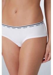 Cotton Rich Logo Knickers 4 Pack Short