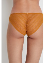 No VPL Lace Back Briefs 3 Pack Brazilian