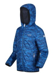 Regatta Blue Printed Lever Waterproof Shell Jacket