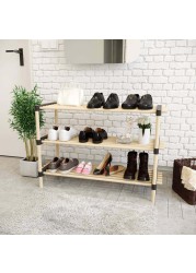 Seowood Bamboo Multi Purpose 3-Tier Modular Shelf (28 x 76 x 52 cm)