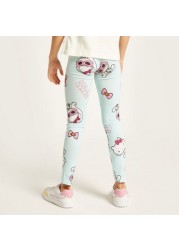 Sanrio Hello Kitty Print Leggings with Elasticated Waistband - Set of 2