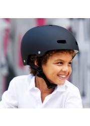 Micro Helmet with Adjustable Buckle Strap Closure