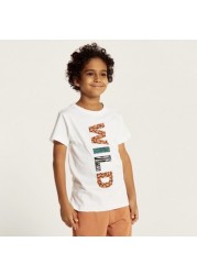 Juniors 3-Piece T-shirt and Shorts Set