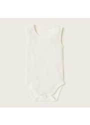 Juniors Printed Sleeveless Bodysuit - Set of 5