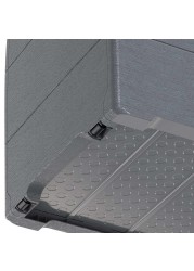 Cosmoplast Cedargrain Plastic Deck Storage Box (270 L, 116.5 x 45 x 56 cm)