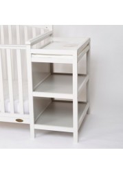 Dream On Me Chloe 3-In-1 Convertible Crib with Changer - Grey