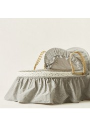 Cambrass Moses Basket with Frills and Canopy