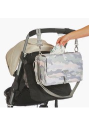 TWELVElittle Striped Messenger Stroller Diaper Bag