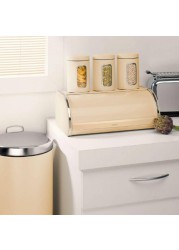 Brabantia Roll Top Metal Bread Bin (17.5 x 44.5 cm, Beige)