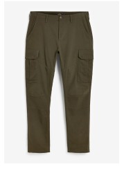 Cotton Stretch Cargo Trousers Slim Fit