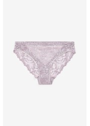 Comfort Lace Knickers High Leg