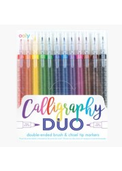 OOLY Calligraphy Duo Double-Ended Markers - Set of 12