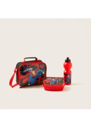 Superman Print 5-Piece Backpack Set - 13 inches