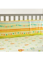 Fancy Fluff Carnival Print 4-Piece Organic Bedding Set