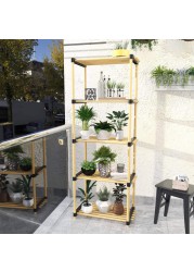 Seowood Bamboo Multi Purpose 5-Tier Modular Rack (28 x 49 x 129.5 cm)