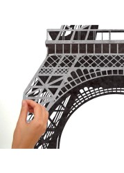 RoomMates Glow, Peel & Stick Eiffel Tower Giant Wall Decal Set (82.5 x 142 cm, 13 pcs)